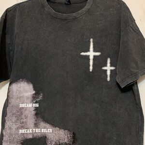 ROMWE Charcoal Graphic Men's Tee